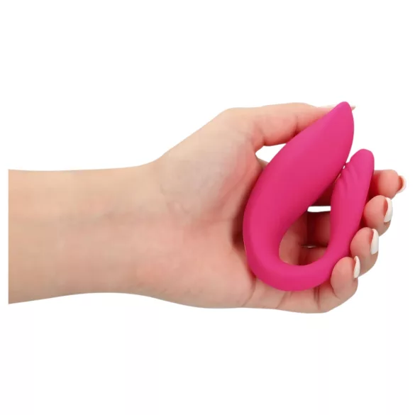 Loveline - parvibrator med fjernbetjening og genopladelig - pink