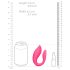 Loveline - genopladelig fjernbetjent par-vibrator (pink)
