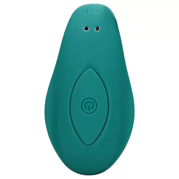 Loveline - parvibrator med fjernbetjening - genopladelig, vandtæt - grøn
