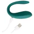 Loveline - parvibrator med fjernbetjening - genopladelig, vandtæt - grøn