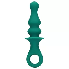 Loveline - analvibrator med perler - genopladelig - grøn