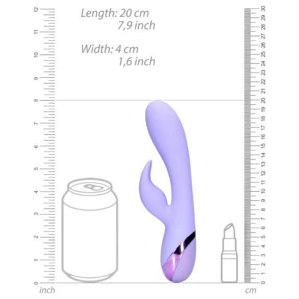 Loveline - klitorisvibrator med rabbit-arm - genopladelig - lilla