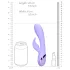 Loveline - klitorisvibrator med rabbit-arm - genopladelig - lilla