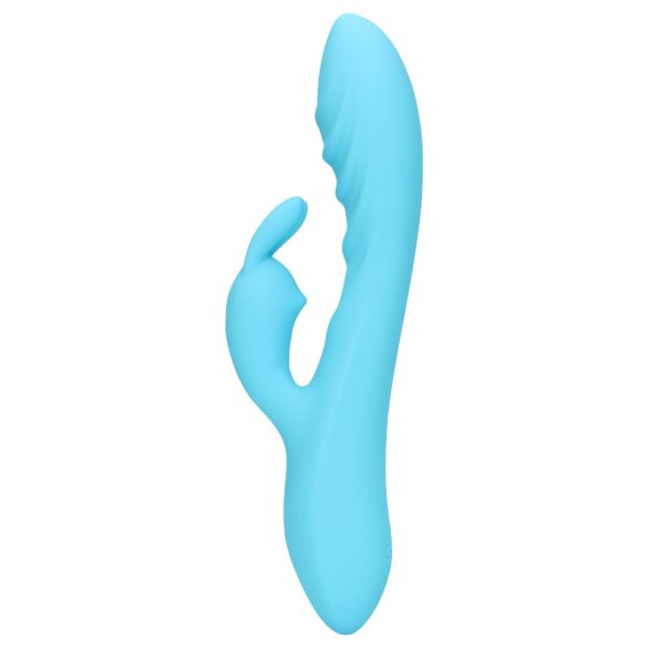 Loveline - vandtæt rabbit-vibrator med klitorisarm (blå)