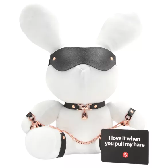 Bondage Rabbit - BDSM kostume - kanin - hvid