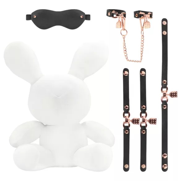 Bondage Rabbit - BDSM kostume - kanin - hvid