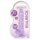 REALROCK - gennemsigtig naturtro dildo - lilla (17 cm)