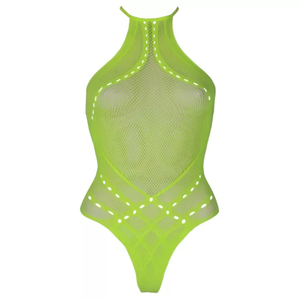 Ouch! - body med stropper - selvlysende - neon grøn