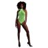 Ouch! - Selvlysende stroppet body (neon grøn) - XL-4XL