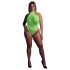 Ouch! - Selvlysende stroppet body (neon grøn) - XL-4XL