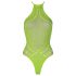 Ouch! - Selvlysende stroppet body (neon grøn) - XL-4XL