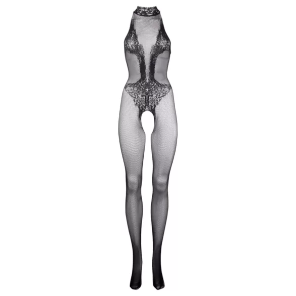 Le Désir - blonde net catsuit - sort - S-XL