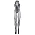 Le Désir - blonde net catsuit - sort - S-XL