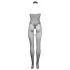 Le Désir - blonde net catsuit - sort - S-XL