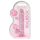 REALROCK - gennemsigtig naturtro dildo - pink (17 cm)