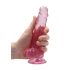 REALROCK - gennemsigtig naturtro dildo - pink (17 cm)