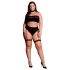Le Désir Plus Size - 3-delt lingerisæt - sort (XL-4XL)