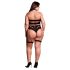 Le Désir Plus Size - 3-delt lingerisæt - sort (XL-4XL)