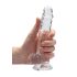 REALROCK - gennemsigtig realistisk dildo - gennemsigtig (17 cm)