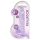 REALROCK - gennemsigtig livagtig dildo - lilla (19 cm)