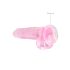 REALROCK - gennemsigtig livagtig dildo - pink (19 cm)