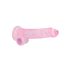 REALROCK - gennemsigtig livagtig dildo - pink (19 cm)
