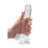 REALROCK - gennemsigtig realistisk dildo - gennemsigtig (19cm)