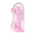 REALROCK - transparent naturtro dildo - pink (22cm)