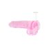 REALROCK - transparent naturtro dildo - pink (22cm)