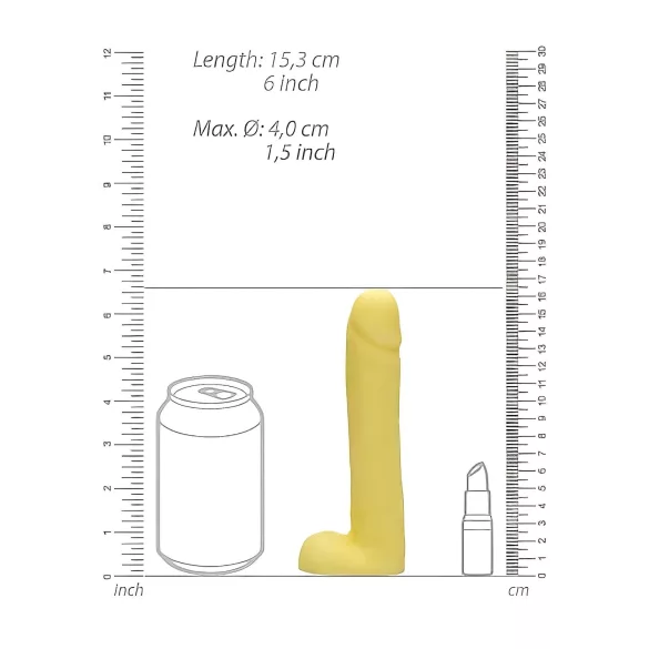S-Line - Dicky - sæbeformet penis med testikler - vanilje (210 g)