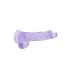 REALROCK - gennemsigtig realistisk dildo - lilla (15 cm)
