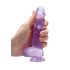 REALROCK - gennemsigtig realistisk dildo - lilla (15 cm)