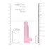 RealRock - dildo realistisk - pink - 15cm