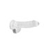 REALROCK - gennemsigtig realistisk dildo - gennemsigtig (15 cm)