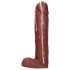Dicky Cum - sæbe med penis og testikler - brun (250g)