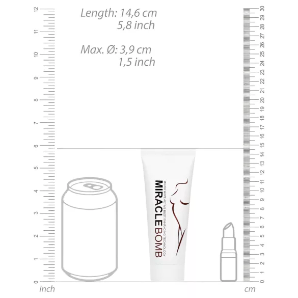 Pharmquests Miracle Bomb - brystforstørrende og opstrammende creme - 100ml