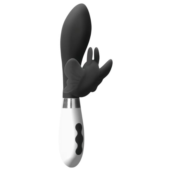 Alexios - sommerfuglevibrator med klitorisarm (sort)