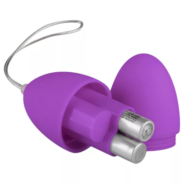 Easytoys - Vibrationsæg med fjernbetjening - 7 funktioner - lilla