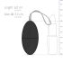 Easytoys - 7-rytmiske trådløse vibratoræg (sort)