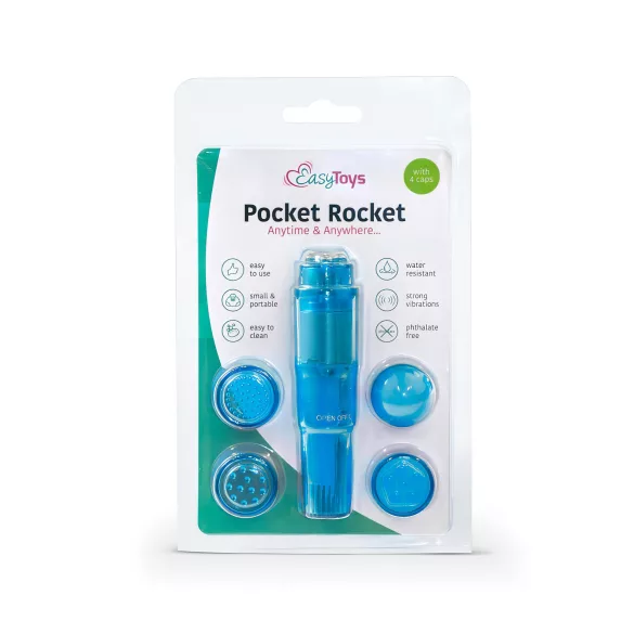 Easytoys - mini vibrator sæt - 5 stk - blå