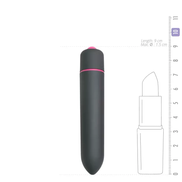 Easytoys - bullet vibrator - vandtæt mini vibrator - sort
