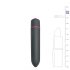 Easytoys Bullet - vandtæt stavvibrator (sort)