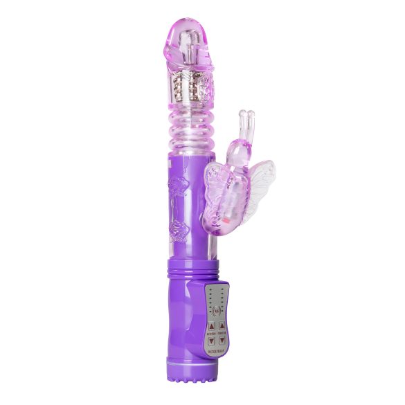 Easytoys Butterfly - roterende-støt vibrator (lilla)