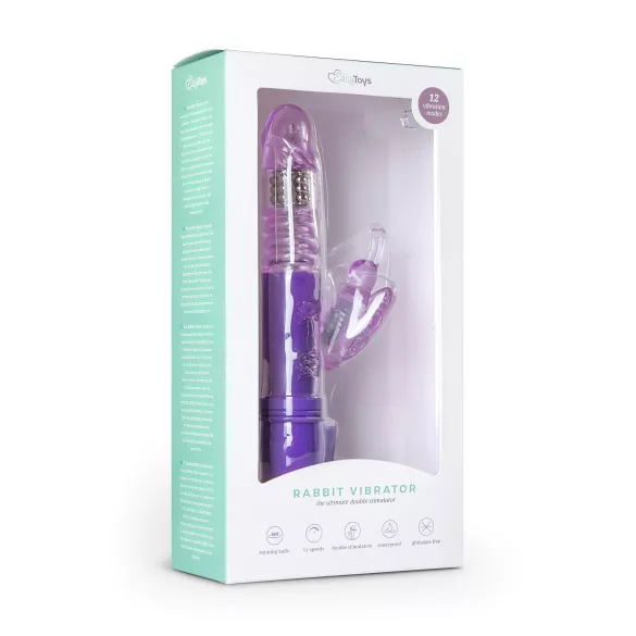 Easytoys Butterfly - roterende stødvibrator - lilla