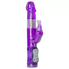   Easytoys Rabbit - rabbitvibrator med roterende perler og klitorisarm - lilla