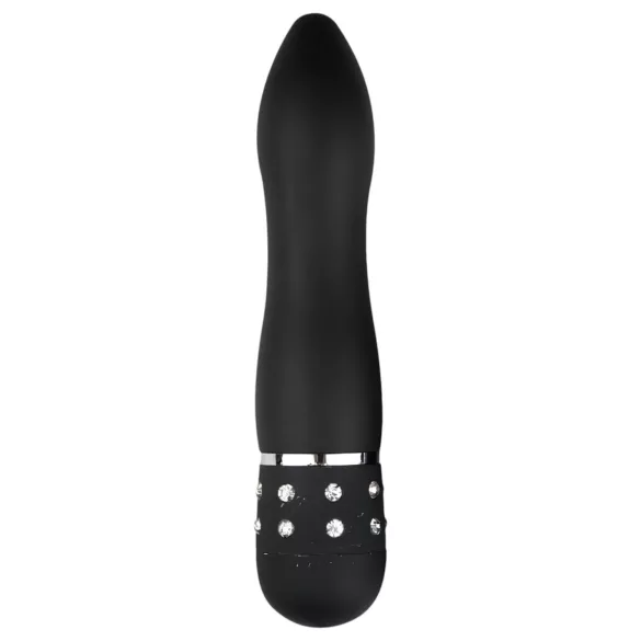 Easytoys - mini vibrator - buet diamant-design - sort