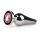 EasyToys Metal No.11 - Anal Plug med Pink Sten - Sølv (3,5 cm)