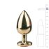 Easytoys Metal No.8 - Anal Plug med Hjerteformet Bund - Guld-Pink (3,5 cm)