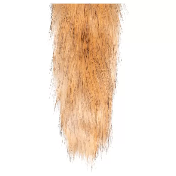 Easytoys Fox NO1 - metal analplug med rævehale - sølv/rød