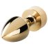 Easytoys Fox NO13 - metal analsexlegetøj med rævehale (guld-hvid)